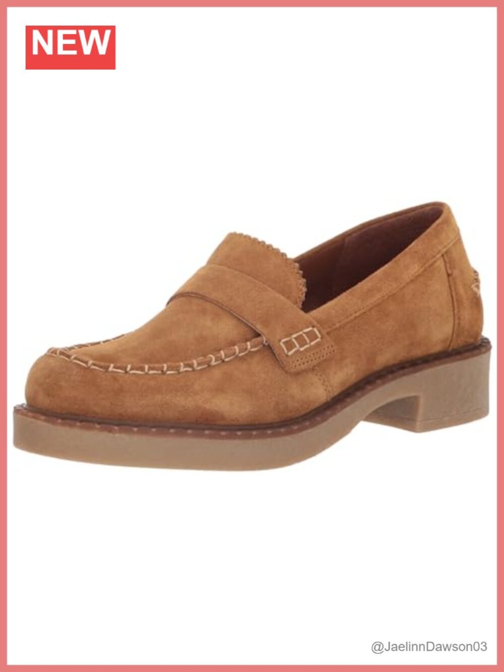 Suede Flat Loafers Pull On Almond Toe